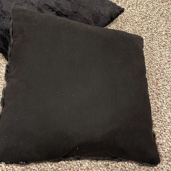 20x20 Black Velvet Boho Pillows - Picture 3 of 3